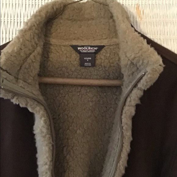 Woolrich Women’s Faux Suede Sherpa Jacket - Picture 7 of 9